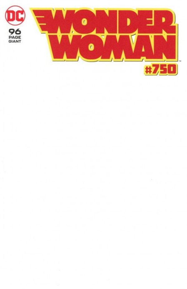 Wonder Woman #750 (Blank Variant Cover)