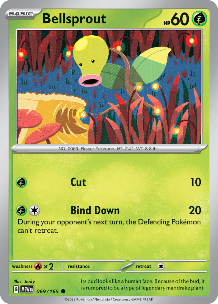 Bellsprout (69/165) - 151 Pokémon Card