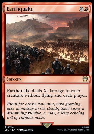 Earthquake (The Lord of the Rings Commander Decks) Trading Card