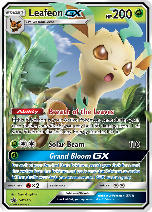 Leafeon GX (SM146) - SM Black Star Promos