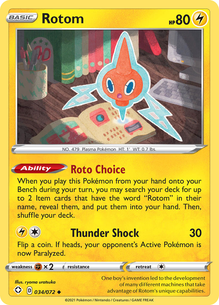 Rotom (34/72) - Shining Fates Pokémon Card