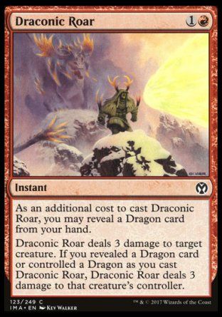 Draconic Roar (Iconic Masters) Trading Card