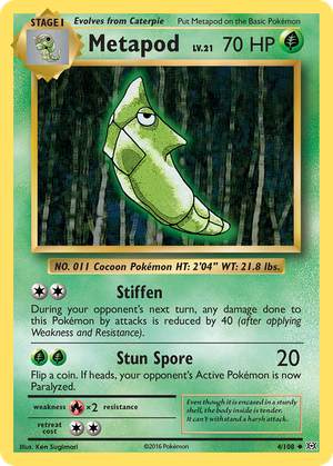 Metapod (4/108) - Evolutions (Reverse Holo)