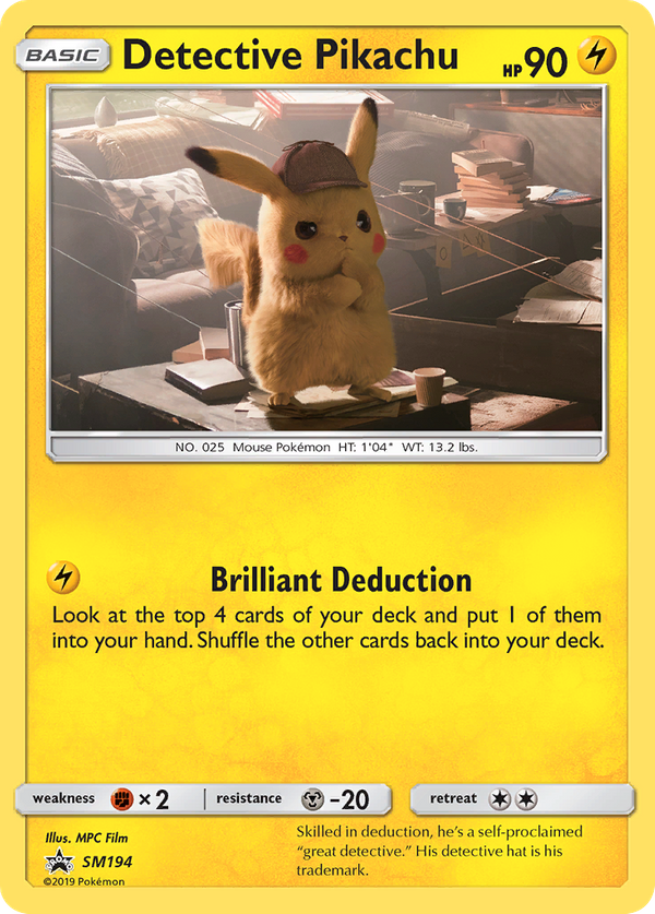 Detective Pikachu (SM194) - SM Black Star Promos