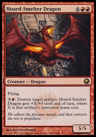 Hoard-Smelter Dragon (Scars of Mirrodin) Trading Card