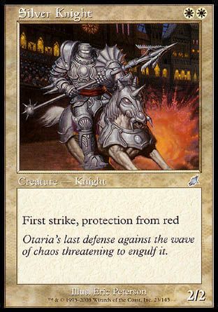 Silver Knight (Scourge) Trading Card