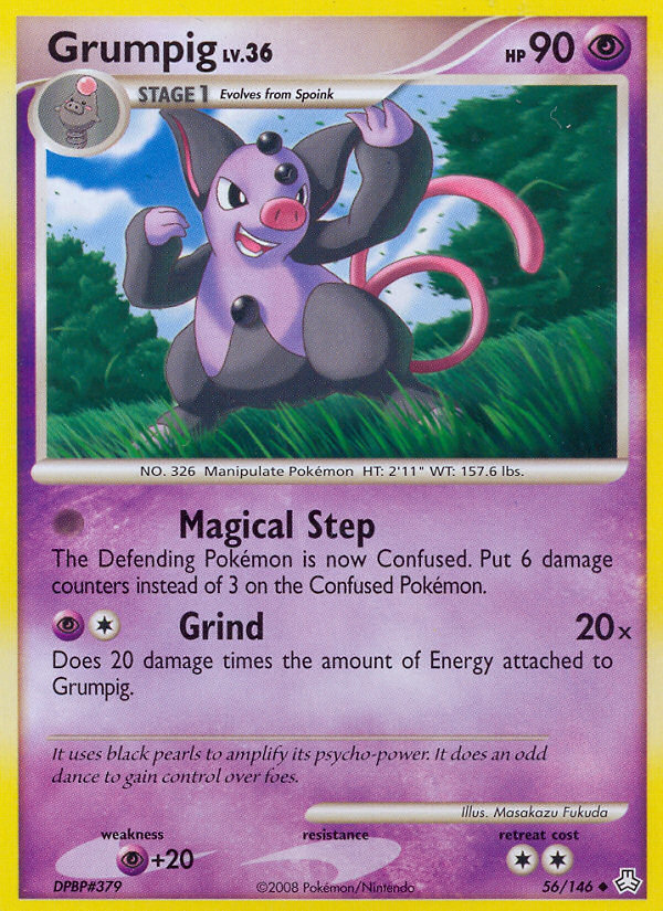 Grumpig (56/146) - Legends Awakened Pokémon Card