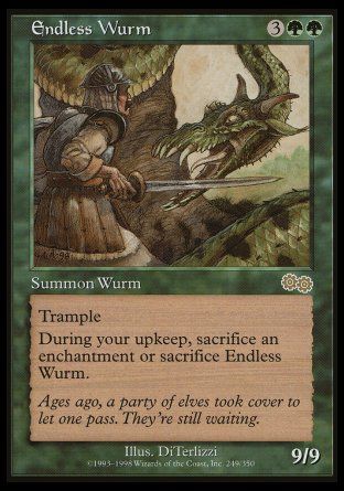 Endless Wurm (Urza's Saga) Trading Card