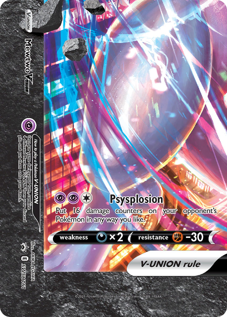 Mewtwo V-UNION (SWSH161) - SWSH Black Star Promos Pokémon Card