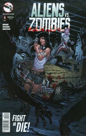 Aliens Vs Zombies #4 (C Cover Cafaro)