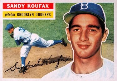 Sandy Koufax 1956 Topps #79 (White Back) Sports Card