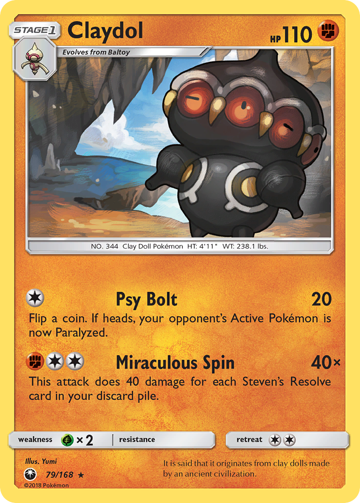 Claydol (79/168) - Celestial Storm Pokémon Card