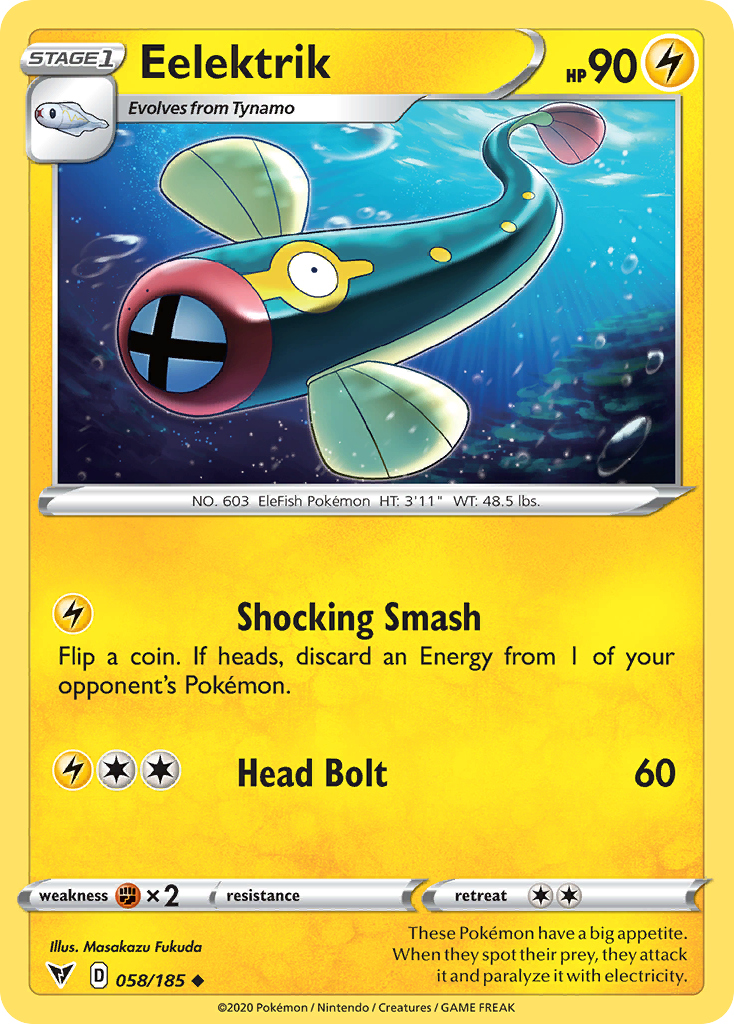 Eelektrik (58/185) - Vivid Voltage Pokémon Card