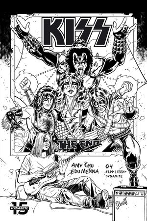Kiss End #4 (20 Copy Schoonover B&w Cover)
