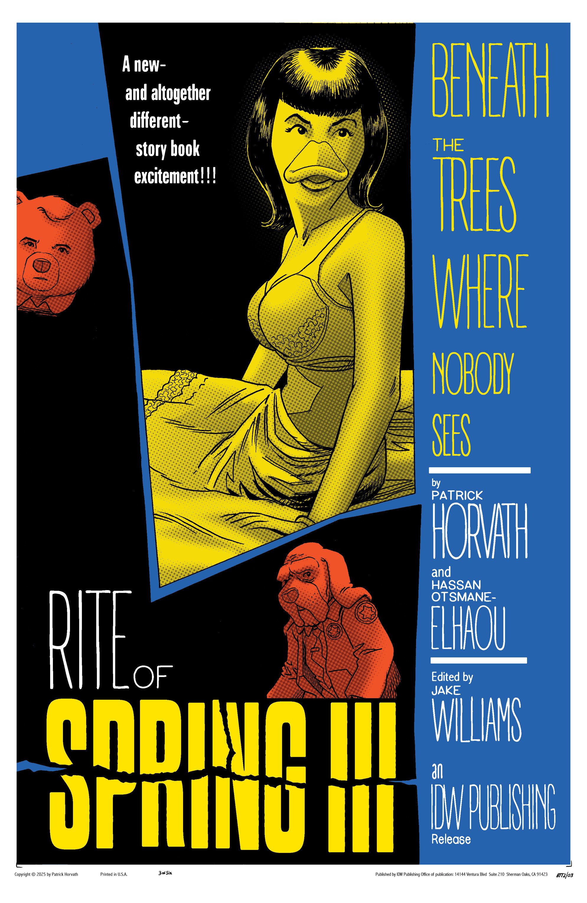 Beneath The Trees Where Nobody Sees: Rite Of Spring #3 (Variant B Fleecs Movie Homage Cover) Comic