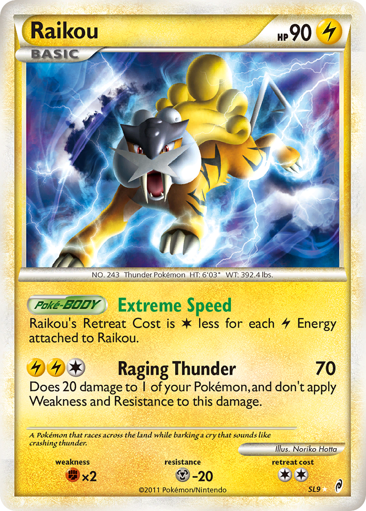 Raikou (SL9) - Call of Legends Pokémon Card