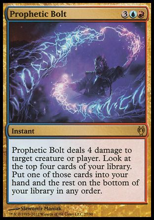 Prophetic Bolt (Izzet vs. Golgari) Trading Card