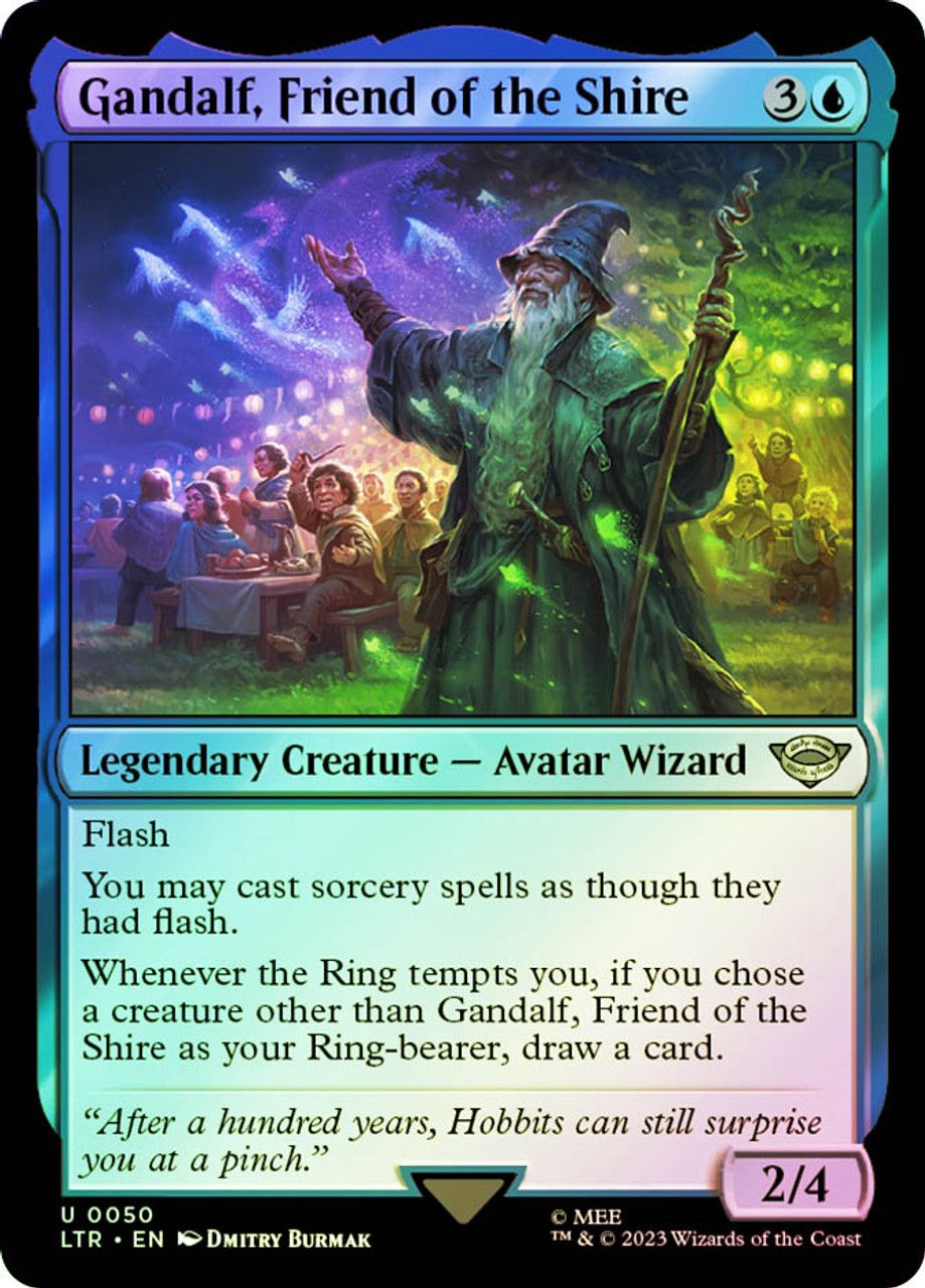 Gandalf, Friend of the Shire (The Lord of the Rings - Foil) Trading Card