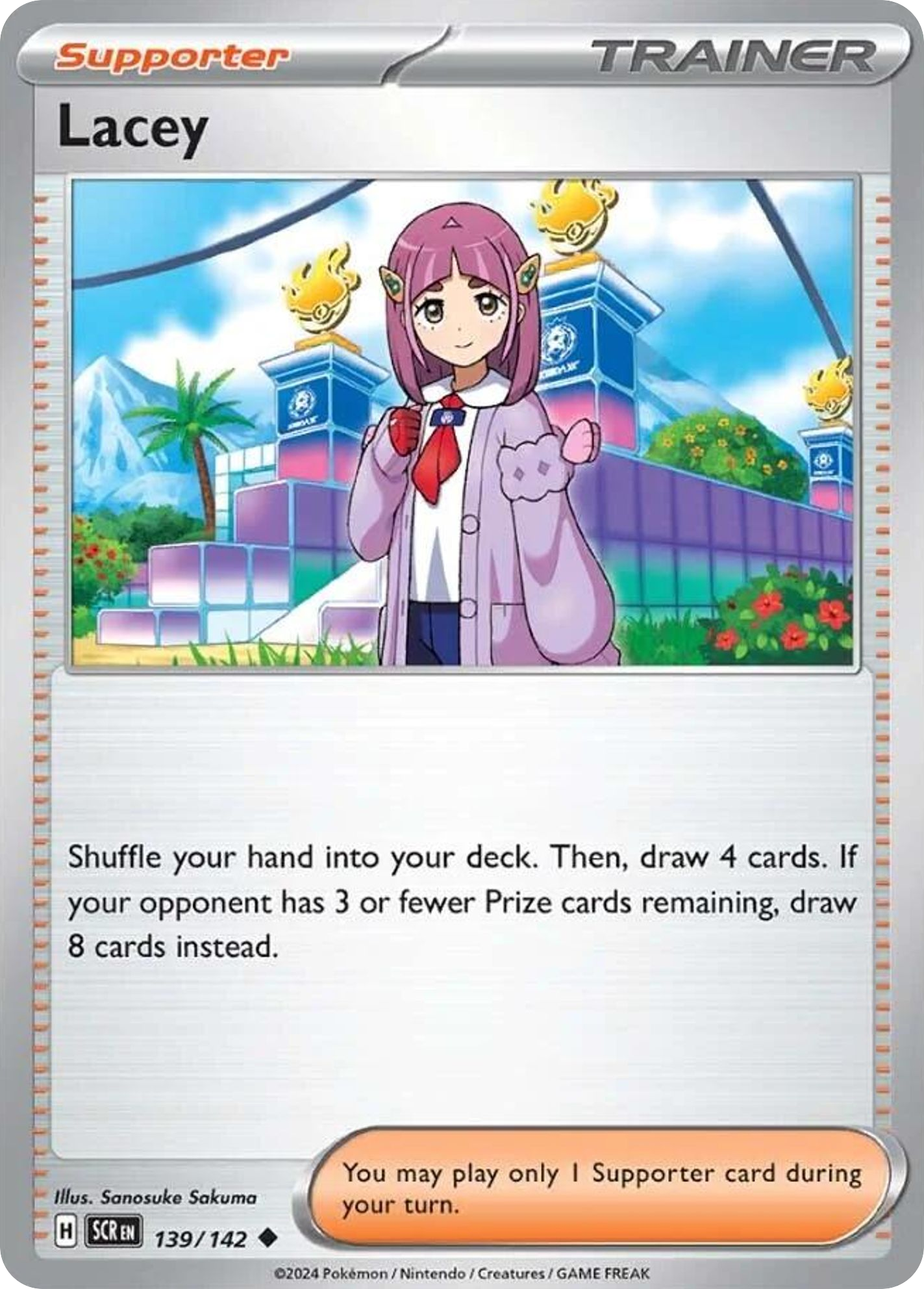 Lacey (Trainer: Supporter) (139/142) - Stellar Crown Pokémon Card