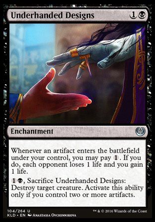 Underhanded Designs (Kaladesh) Trading Card