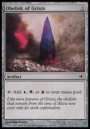 Obelisk of Grixis (Shards of Alara) Trading Card