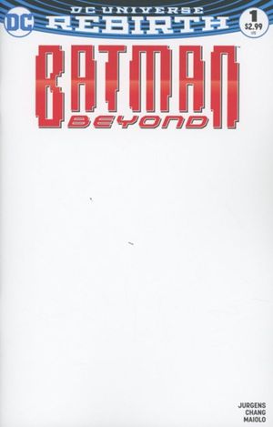 Batman Beyond #1 (Blank Variant Cover)