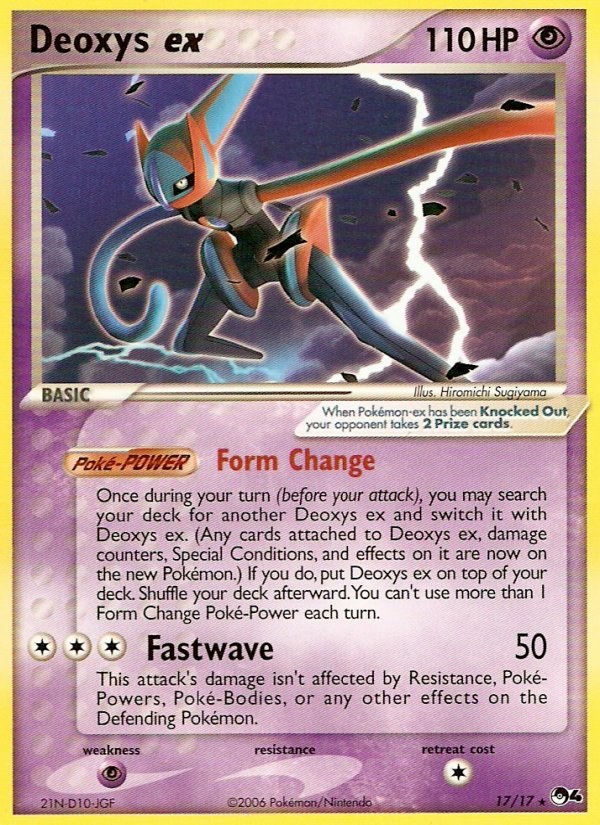 Deoxys ex (17/17) - POP Series 4 Pokémon Card