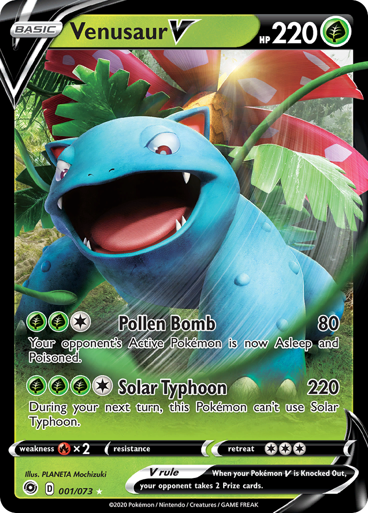 enusaur V (1/73) - Champion's Path Pokémon Card