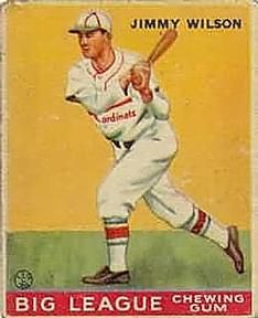 Jimmie Wilson 1933 Goudey (R319) #37 Sports Card
