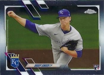 Brady Singer 2021 Topps Chrome Baseball #166 Sports Card