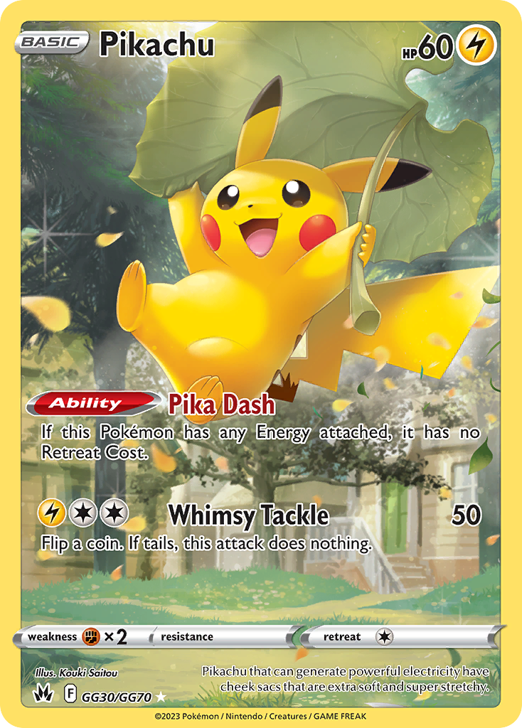 Pikachu (GG30) - Crown Zenith Galarian Gallery Pokémon Card