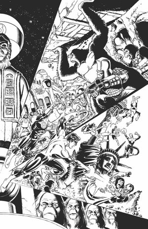 Planet of the Apes / Green Lantern #1 (Cover F George Perez & Jerry Ordway)