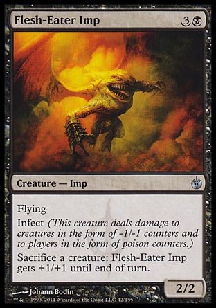 Flesh-Eater Imp (Mirrodin Besieged) Trading Card