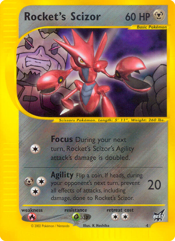 Rocket's Scizor (4/9) - Best of Game Pokémon Card