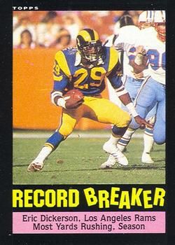 Eric Dickerson 1985 Topps #2 Sports Card