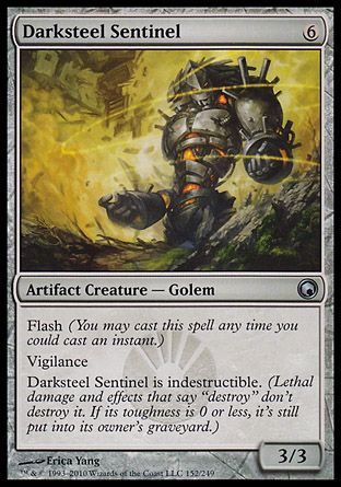 Darksteel Sentinel (Scars of Mirrodin) Trading Card