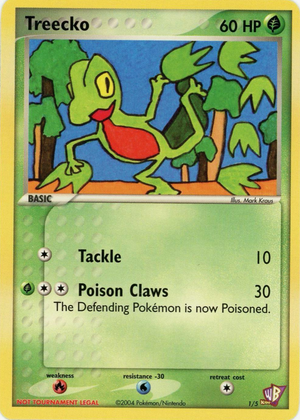 Treecko (1/5) - Poké Card Creator Value - GoCollect