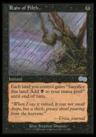 Rain of Filth (Urza's Saga) Trading Card