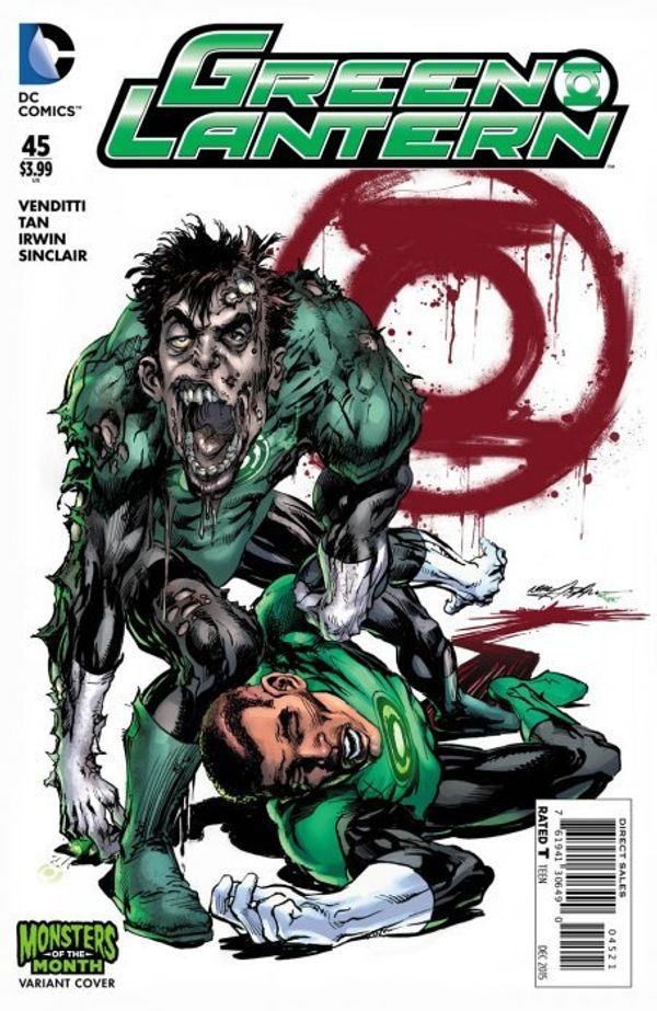Green Lantern #45 (Monsters Variant Cover)