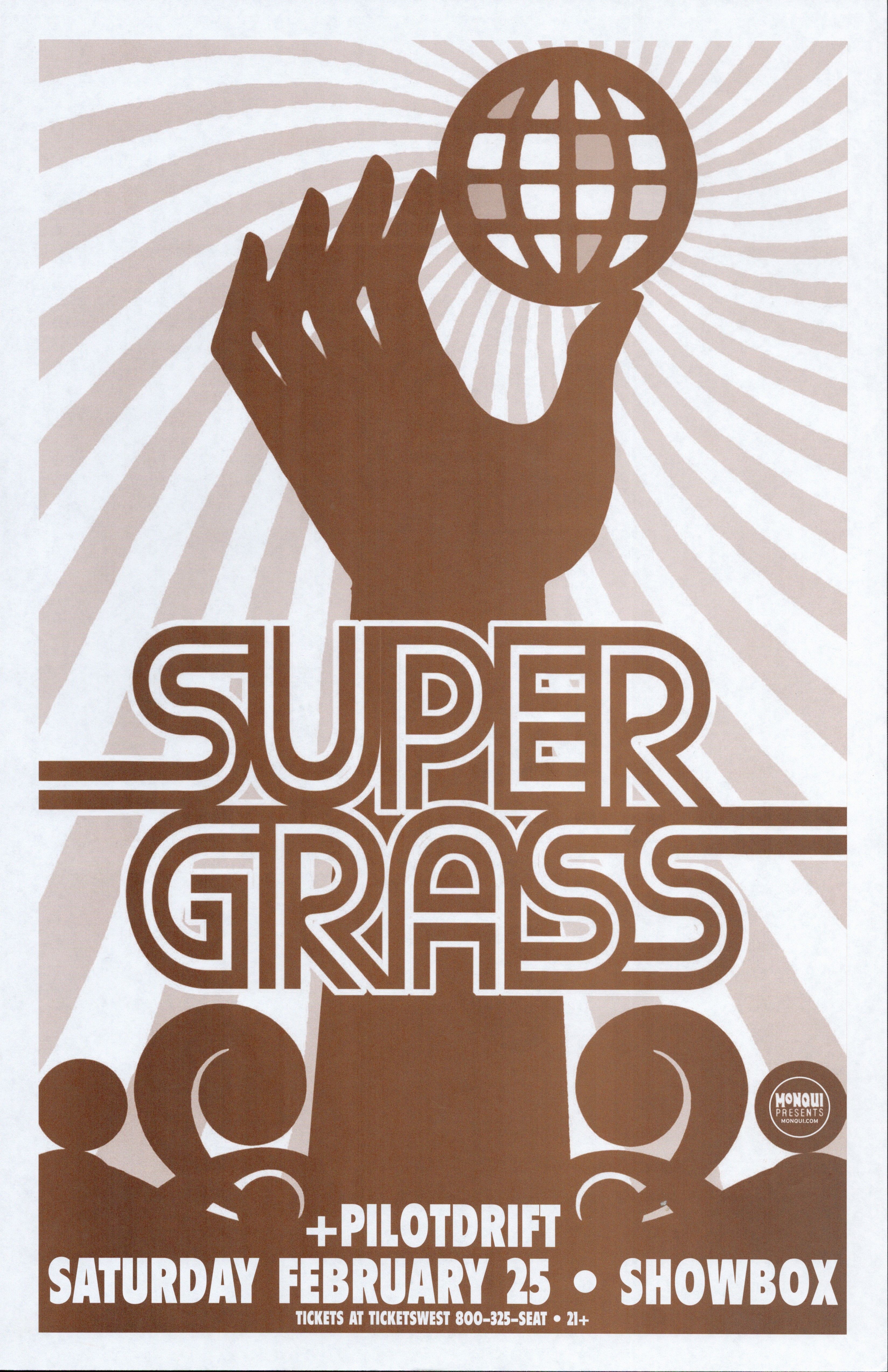 MXP-244.9 Supergrass 2006 Showbox  Feb 25 Concert Poster