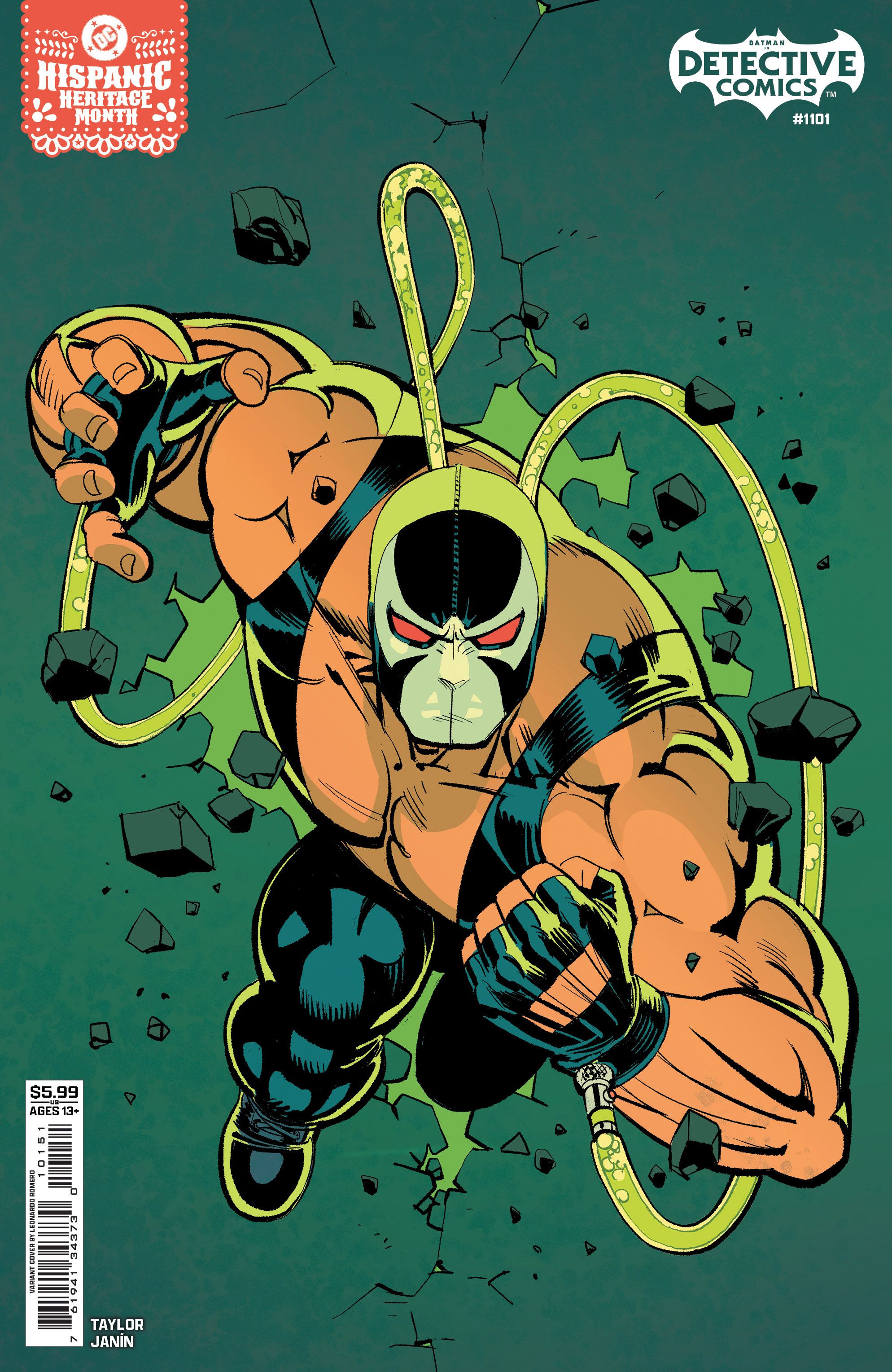 Detective Comics #1101 (Cvr D Leonardo Romero Hispanic Heritage Month Bane Card Stock Variant) Comic