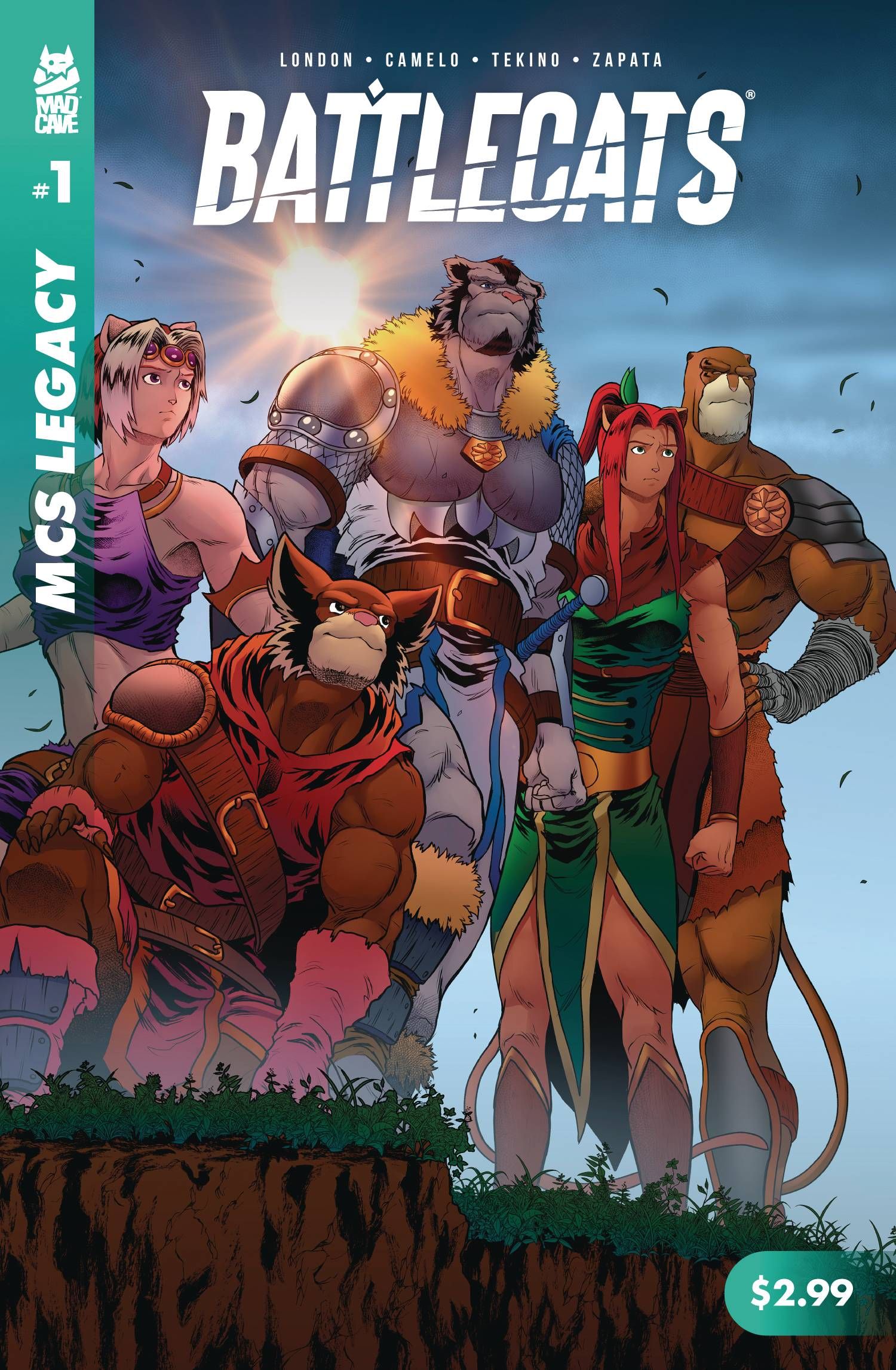 Mad Cave Studios Legacy: Battlecats Comic