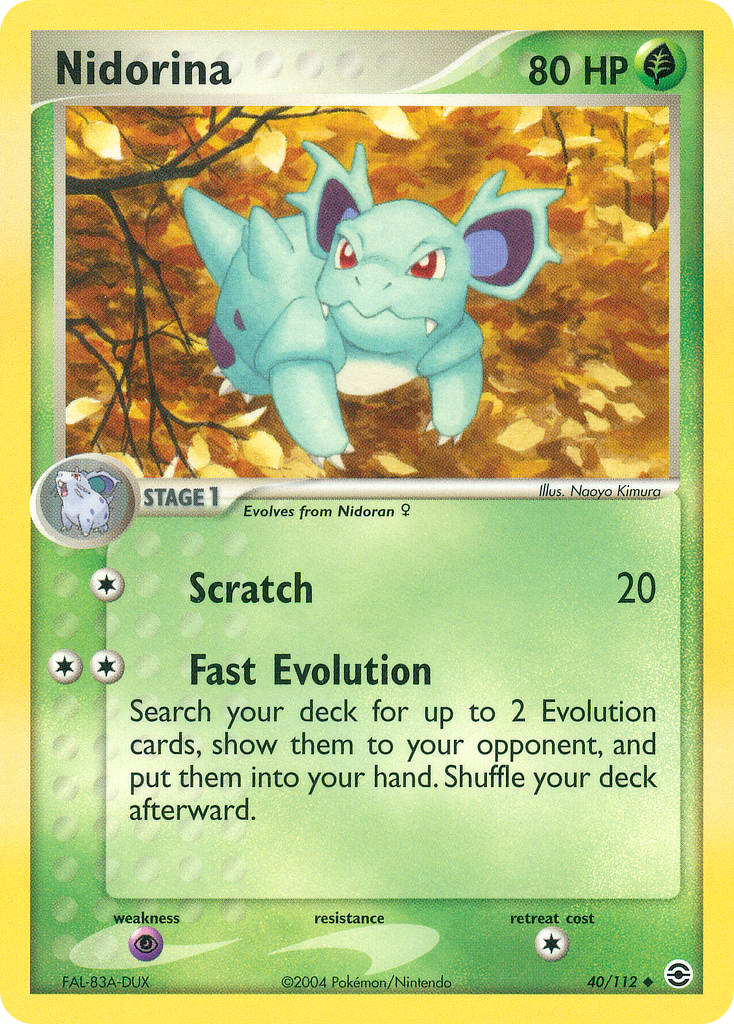 Nidorina (40/112) - FireRed & LeafGreen Pokémon Card