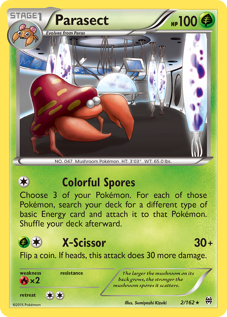 Parasect (2/162) - BREAKthrough Pokémon Card