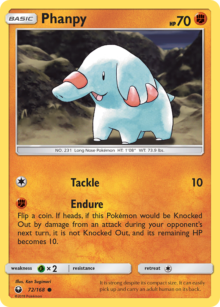 Phanpy (72/168) - Celestial Storm Pokémon Card