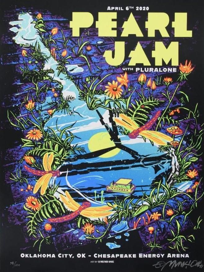 PEARL JAM – CONCERT POSTER - Jewel Box Platinum