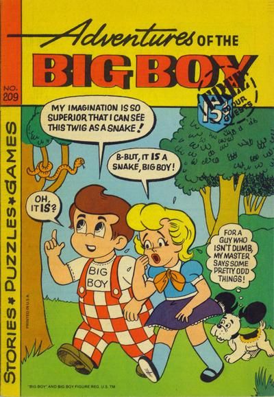 Adventures of Big Boy #209 Comic