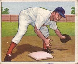 Virgil "Red" Stallcup 1950 Bowman #116 Sports Card