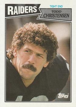 Todd Christensen 1987 Topps #218 Sports Card