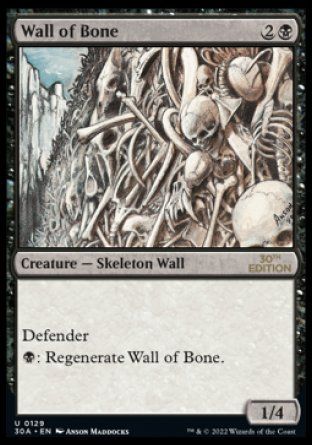 Wall of Bone (Magic 30th Anniversary Edition) Trading Card